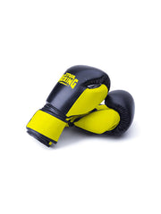 Par de Luvas de Boxe Preto/Amarelo - ZIVA Performance
