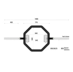 Barra Hexagonal Olímpica OSB-PRO