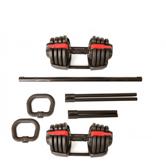 Set 4 in 1 Dumbbells, Kettlebells and Barbell - TOORX