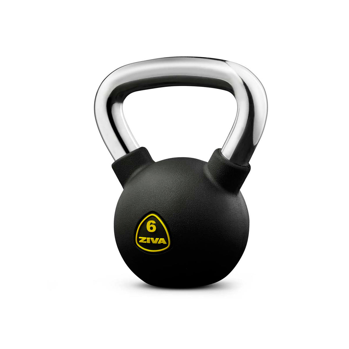 Kettlebell with chrome handle (Black) - ZIVA Performance