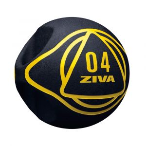 Medicine ball with handles (Black/Yellow) - ZIVA Classic